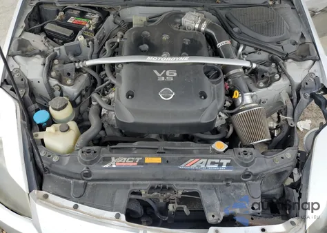 2004 Nissan 350Z Roadster из США, поврежденный, VIN JN1AZ36A14T003685